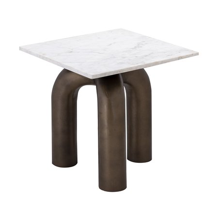 Elk Signature Accent Table, 20 in W, 20 in L, 18 in H, Metal Top H0895-10512